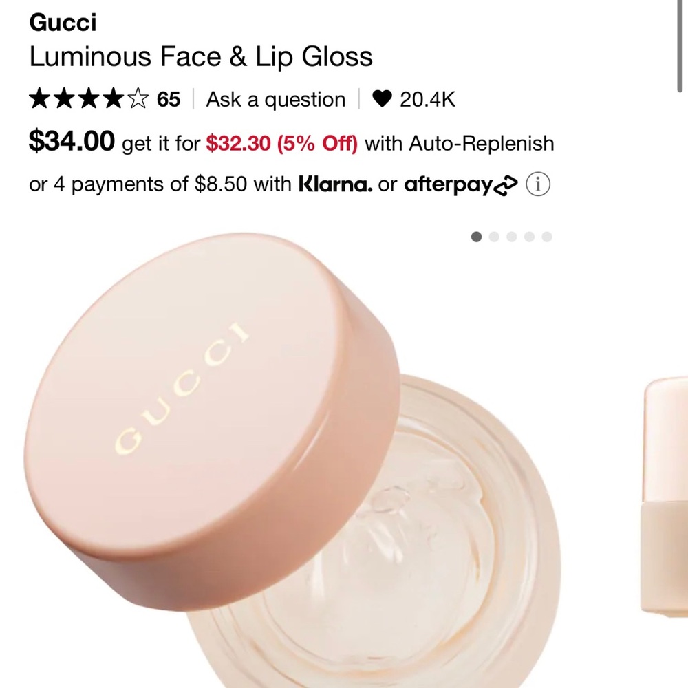 Gucci Luminous Face & Lip Gloss, used once